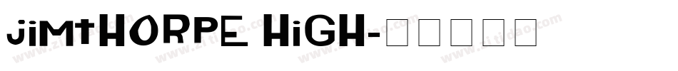 JimThorpe High字体转换